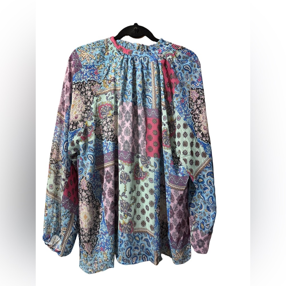 Floral Patchwork Blouse - Multicolor NWT - image 7